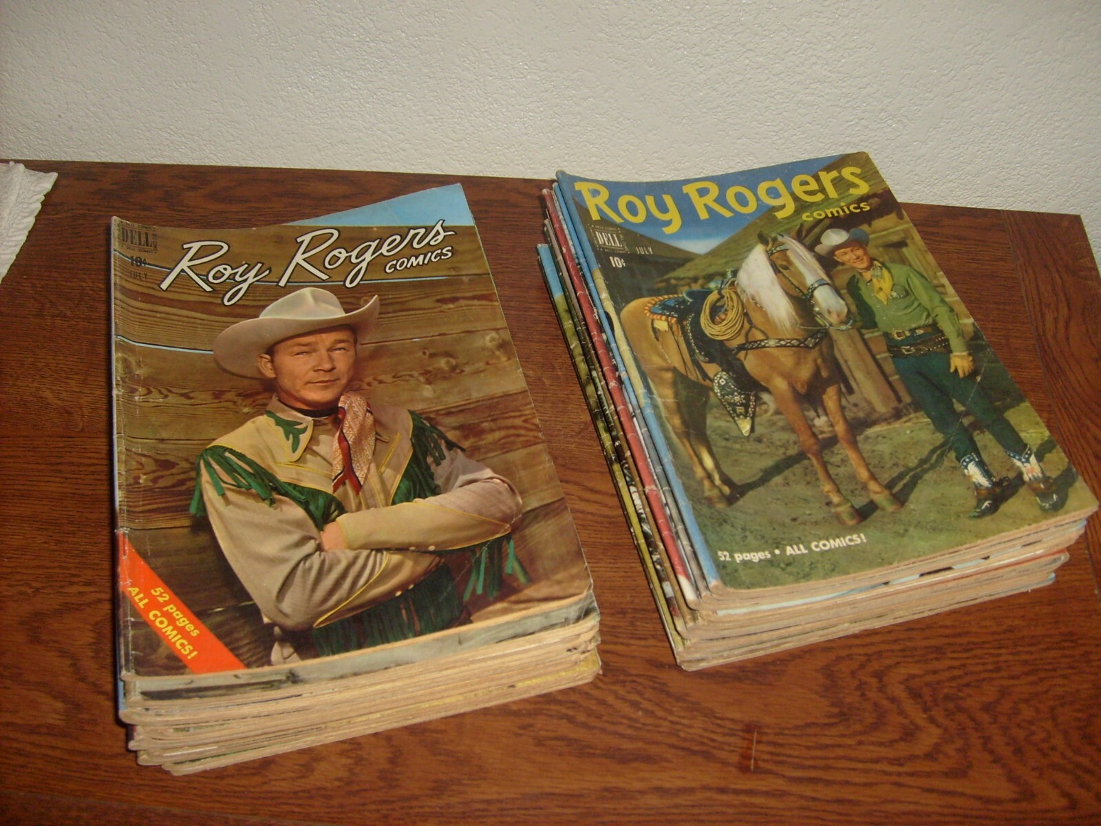 34 vintage ROY ROGERS COMICS, from #2 to #46, LOW GRADE!