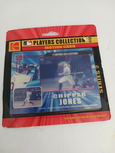 Neu versiegelt Vintage 2000 Kodak Chipper Jones Bewegungskarte MLB Braves - Bild 2 von 11