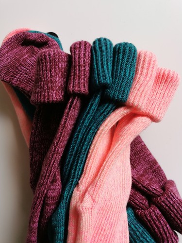 M&S Kids Cotton Rich Socks, Turnover top, 6pk, 3-6years, 7-10 years, Warm Winter - Picture 2 of 6