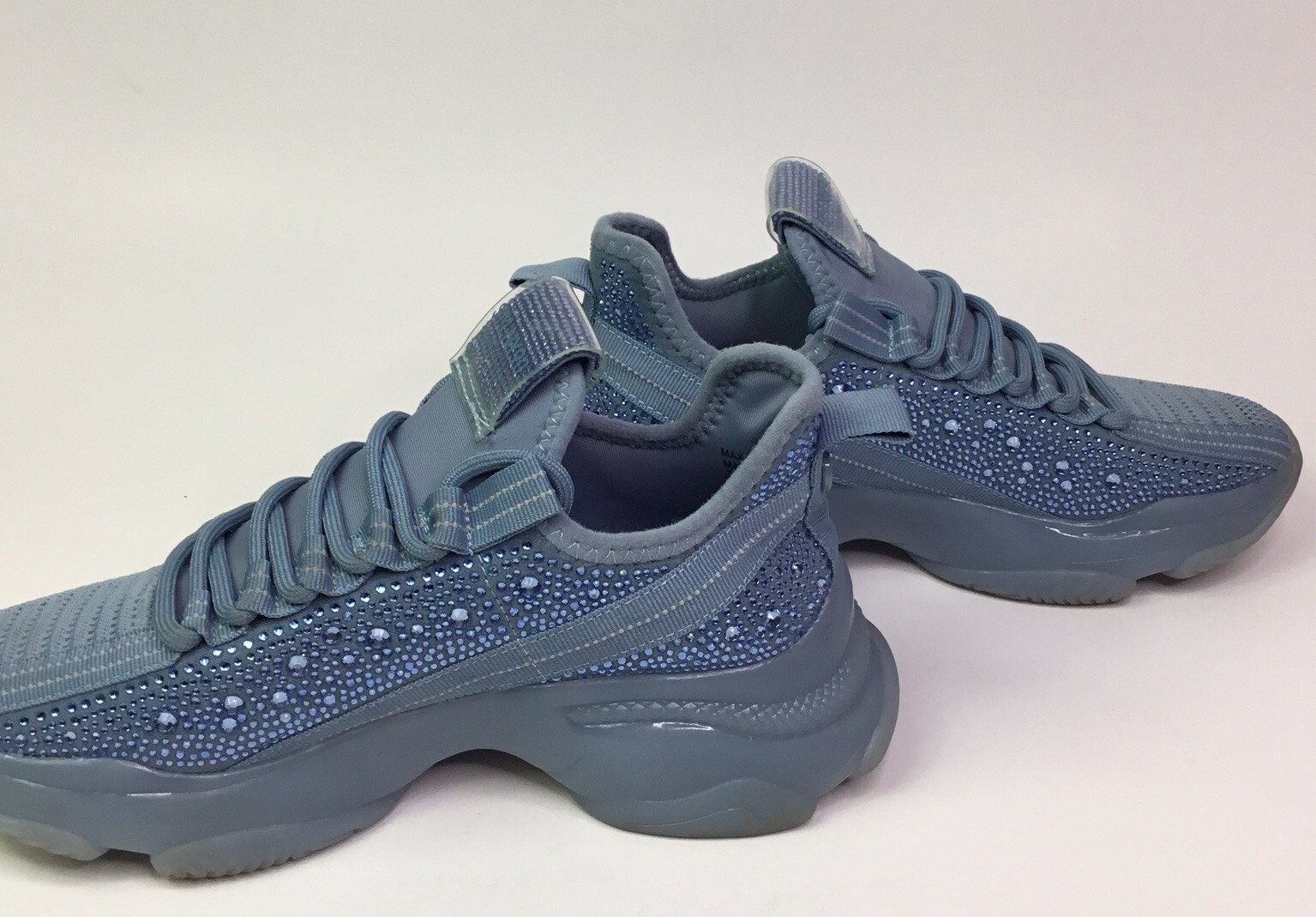 Steve Madden SM NY90 MAXIMA Womens Sneakers Baby Blue Rhinestones Size 7.5M image 7