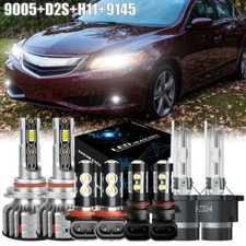 For Acura ILX 2013 2014 2015 8pcs LED HID Headlights Daytime Fog Light Bulbs Kit