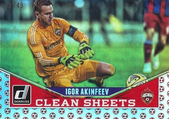 2015 Donruss Soccer Set - 'Clean Sheets' Set Red Soccer Ball (No. 1 - No. 10) - Image 3 of 4