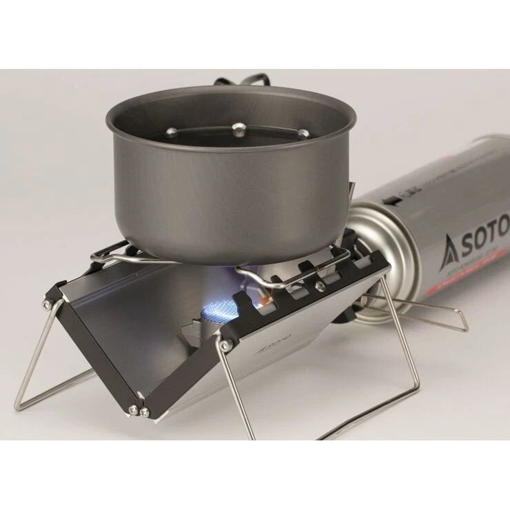 SOTO G stove ST-320. outdoor compact single burner stove for cassette gas, Japan