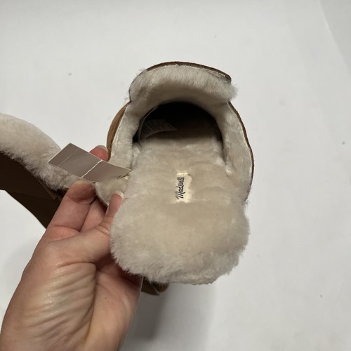 Madewell Womens Suede Clogs With Plush Shearling Natural Color Size 9 Comfy - Picture 4 of 12