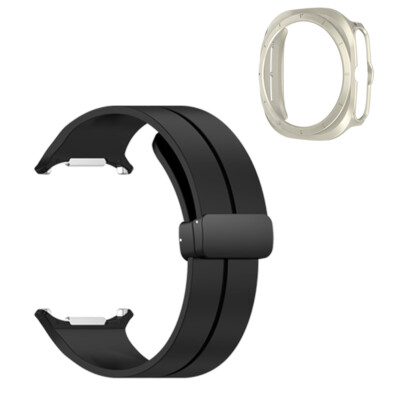 Fr Samsung Galaxy Watch Ultra 47mm PC Case Screen Protector + Silicone Soft Band