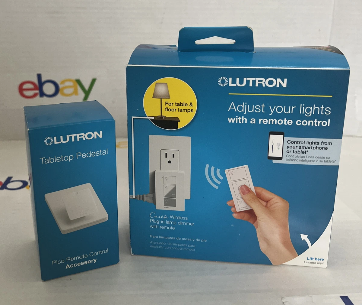 Lutron P-PKG1P-WH Caseta Wireless Plug-In Lamp Dimmer