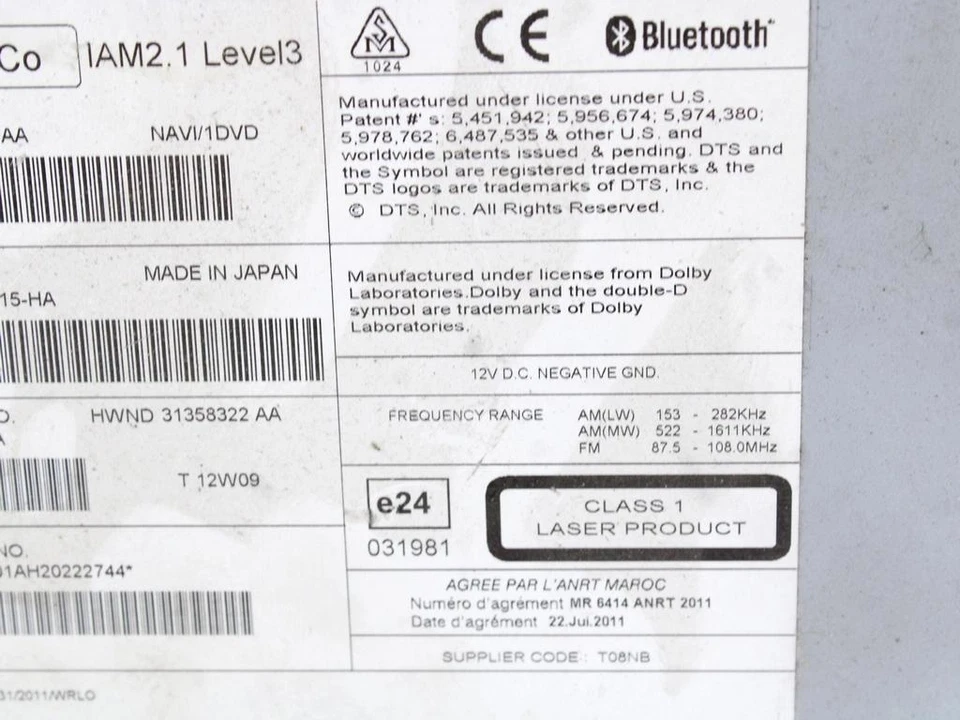 31358292AA AUTORADIO Mit NAVIGATIONSSYSTEM VOLVO XC60 2.0 D 120 - Bild 4 von 4