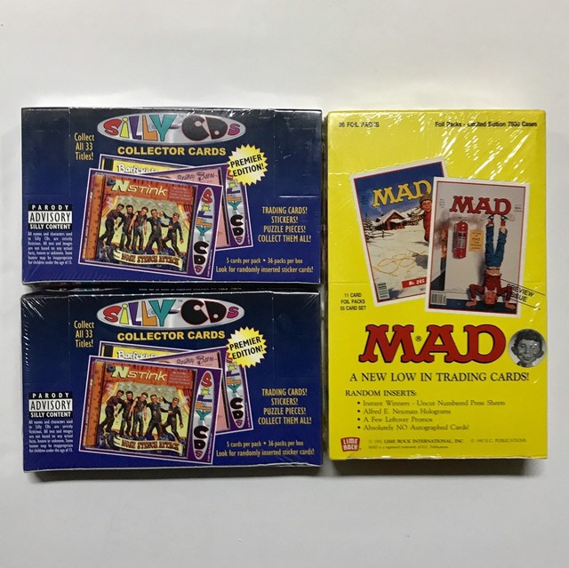 1992 Mad Magazine Limited Edition & Silly CD's Trading Cards 3pc Sealed