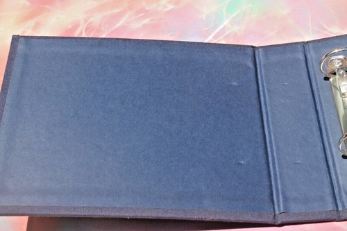 Stampin’ Up Navy Blue Linen 2-Ring Binder Photo Album, 8.5” x 7” 2004 - Picture 3 of 6
