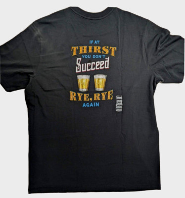Tommy Bahama  T-Shirt Men's Medium SS 'Rye Rye Again' Whiskey   Crew Black