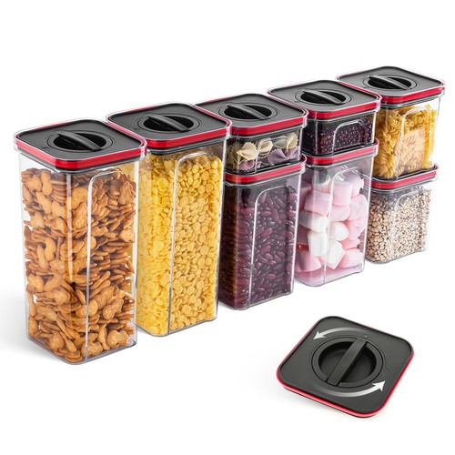 4x Vorratsdosen Set Frischhaltedose Vorratsgläser Küche Organizer mit Deckel DHL