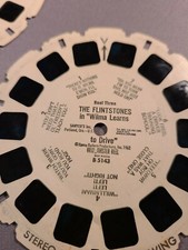 VIEW-MASTER PICTURE REELS OF THE CLASSIC TV SERIES "THE FLINTSTONES" THREE REELS