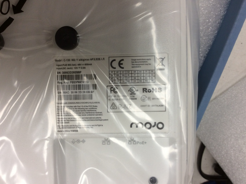 ARISTA MOJO C-130 POE ACCESS POINT 802.11 a/n/ac + b/g/n WHITE AP-C130 - Picture 3 of 4