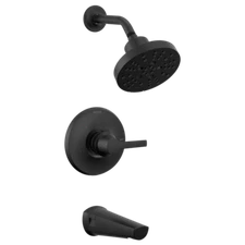 Delta Galeon Tub Shower Trim w/ H2OKinetic Matte Black-Certified Refurbished