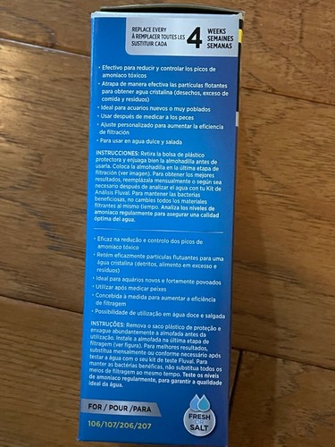 FLUVAL A257 AMMONIA PADS 3PK 104 204 105 205 106 206 107 207 CANISTER FILTER NEW - Picture 4 of 6