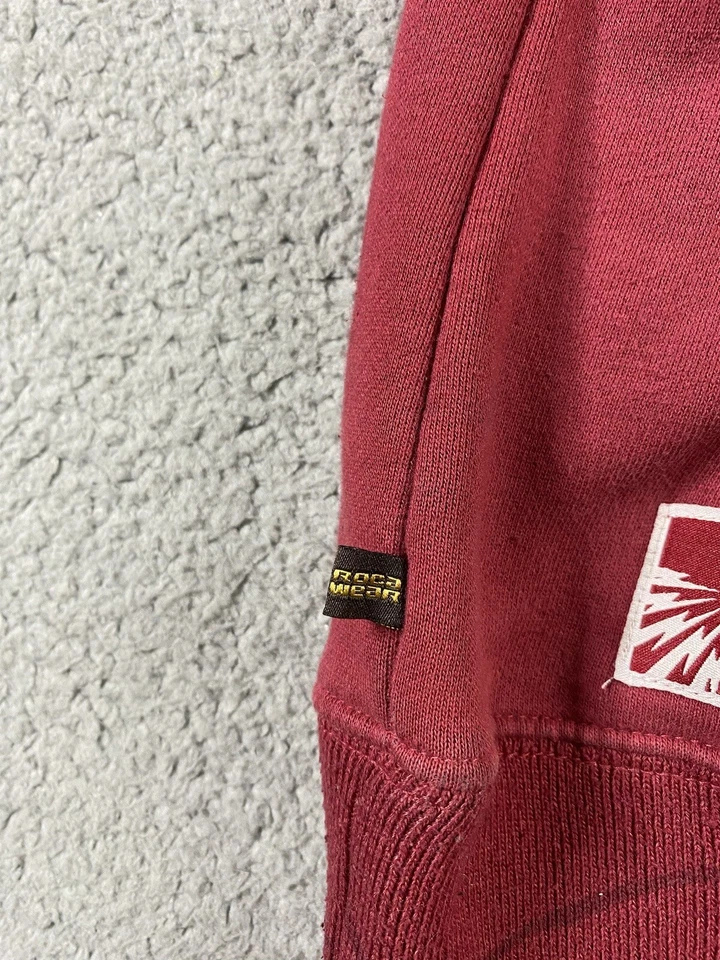 Rocawear Jacket Mens XXL Red Full Zip Gold Zipper Studded Logo Hip Hop Jay Z - Image 4 of 4