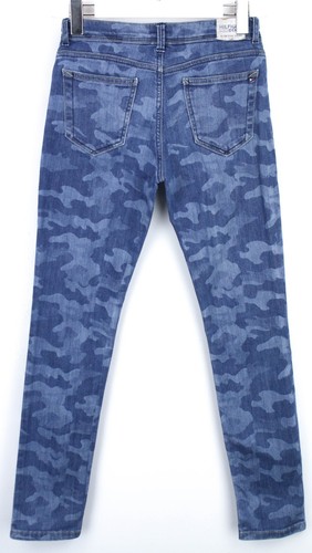 Tommy Hilfiger Woodland Skinny Julie Printed Stretch Jeans Girls 14 Years Blue - Picture 2 of 9
