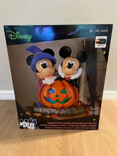Disney Halloween Mickey and Minnie Pumpkin greeter | Costco | eBay