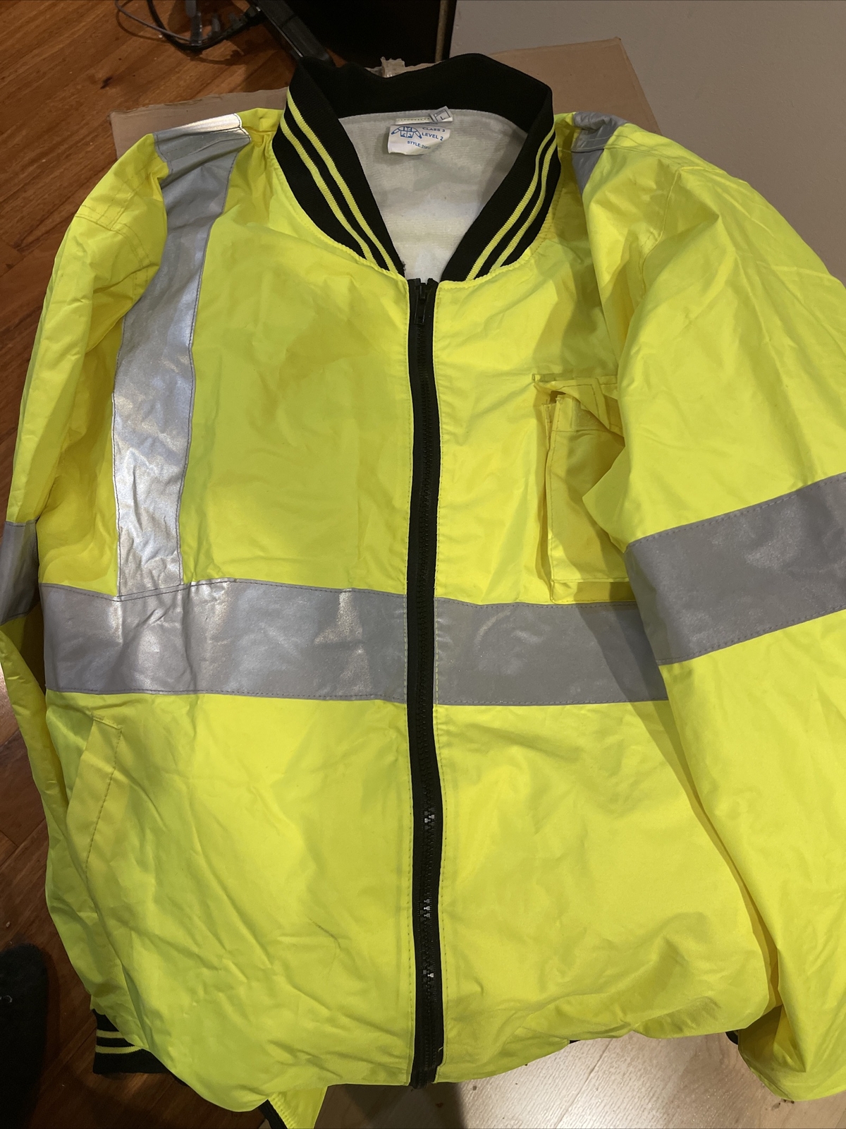 Construction Jacket Yellow With Reflection Panels… - image 1