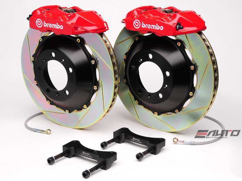 Brembo Rear GT BBK Brake 4piston Red 380x28 Slot Ferrari 612 Scaglietti 04-11
