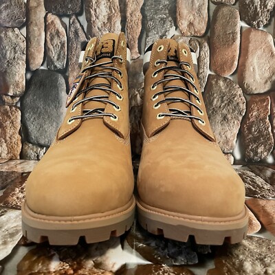 TIMBERLAND MEN'S HERITAGE 6 IN WP BOOT WHEAT NUBUCK W BLACK TIMBERLAND MEN'S HERITAGE 6 IN WP BOOT WHEAT NUBUCK W BLACK