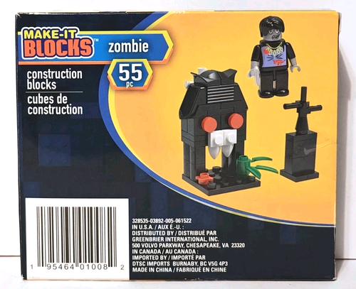 Make it Blocks - Zombie - Aufbau 55 Teile - Zombie Figur inklusive - Neu - Bild 2 von 5
