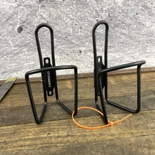 Vintage Performance Bike Water Bottle Cages Pair Black Metal Wire Set of 2