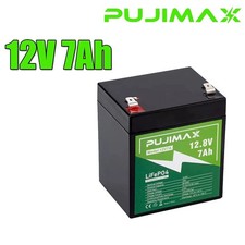12V 7Ah LiFePO4 Lithium Battery With BMS for Scooter Fish kid car RV Motor