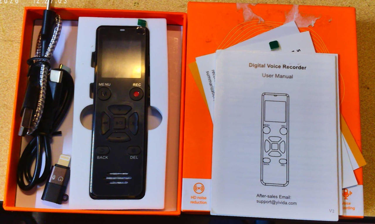 Digital Mini Voice Recorder 128GB