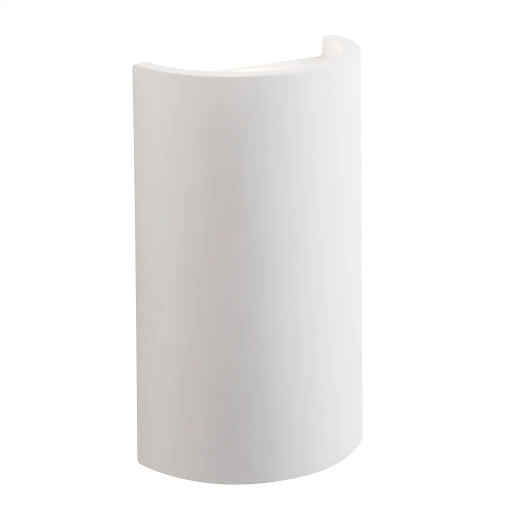 Wall Light White Gips Up Down Plaster LED Double Paintable Saxby 61636