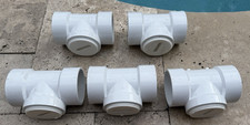  Set of 5 Genova 3 in. PVC Test Tee With Cleanout Plug  71330  71431  71853