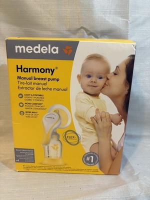 Medela Manual breast pump with Flex Shields Harmony Single Hand New