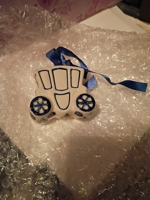 Polish Pottery Ornament '' Chariot'' Or Might Be Called A Buggy