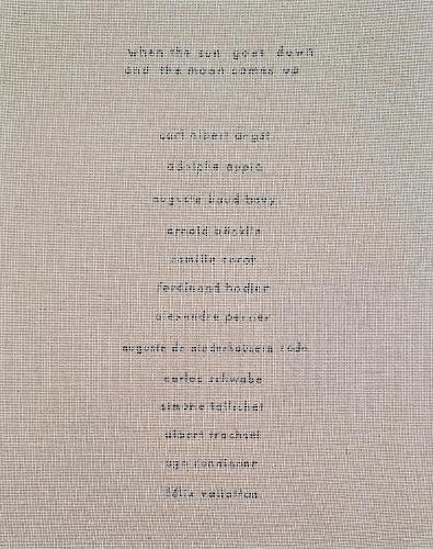 When the Sun Goes Down and the Moon Comes Up by Ugo Rondinone - 9791254600399
