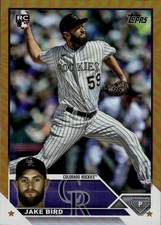 2023 Topps Update Jake Bird #US162 Gold Foil Colorado Rockies 32I