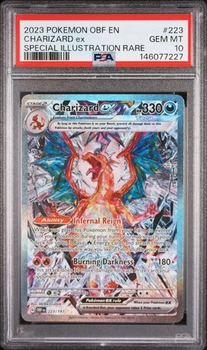 Pokemon 2023 Charizard ex 223/197 SIR Obsidian Flames GEM MINT PSA 10