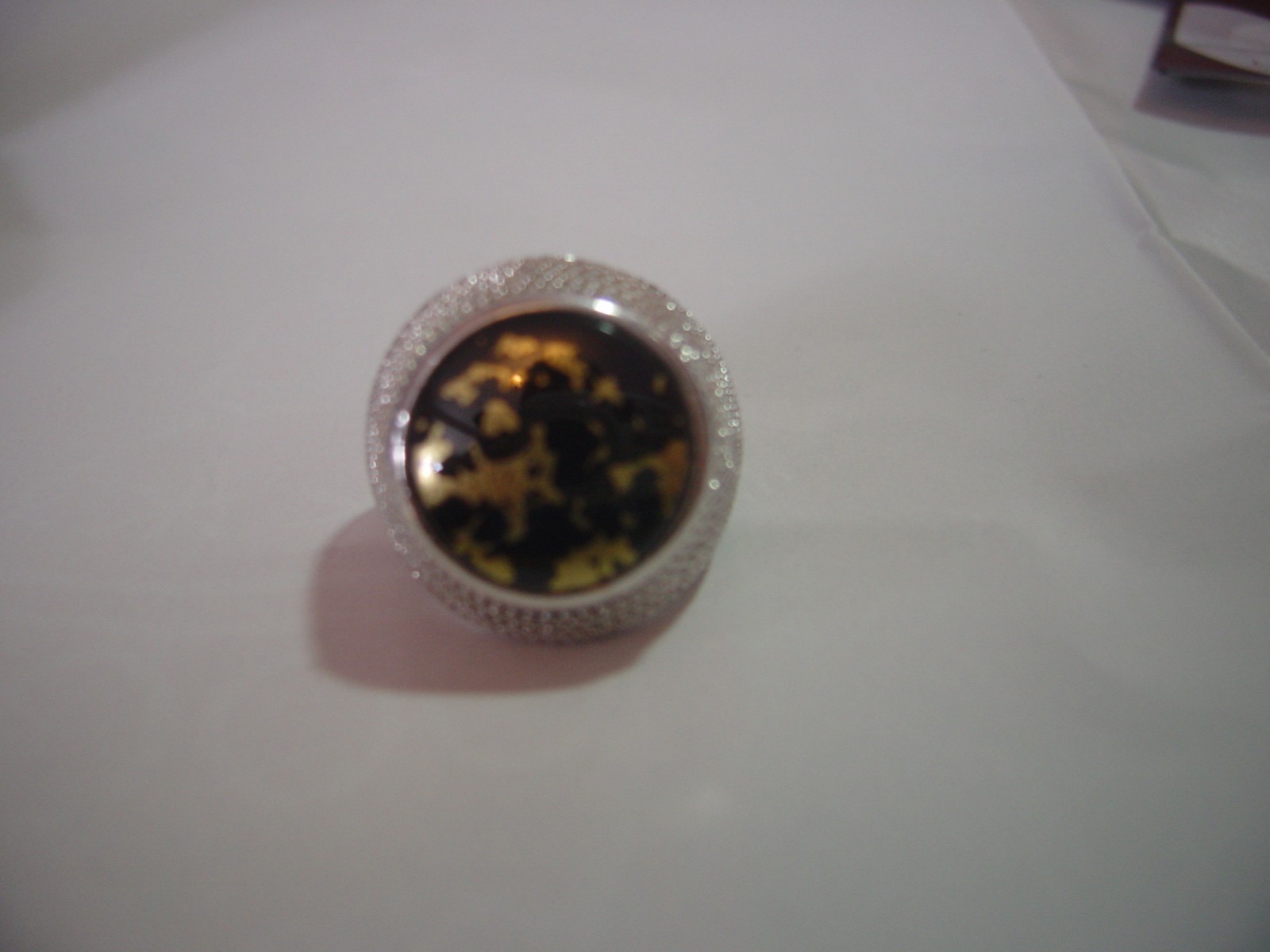 SOLID SILVER HEAVY RING-SUPERB GENUINE "NATURAL" … - image 12