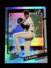 2023 Donruss HALO BLUE FOIL REFRACTOR RATED PROSPECT Taj Bradley item 1