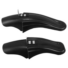 1 Set Reusable Mountain Bike Mudguard Front Rear Protective Black Plastic Flaps