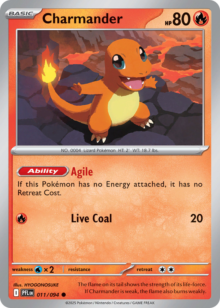 CHARMANDER 011/094 NM POKEMON