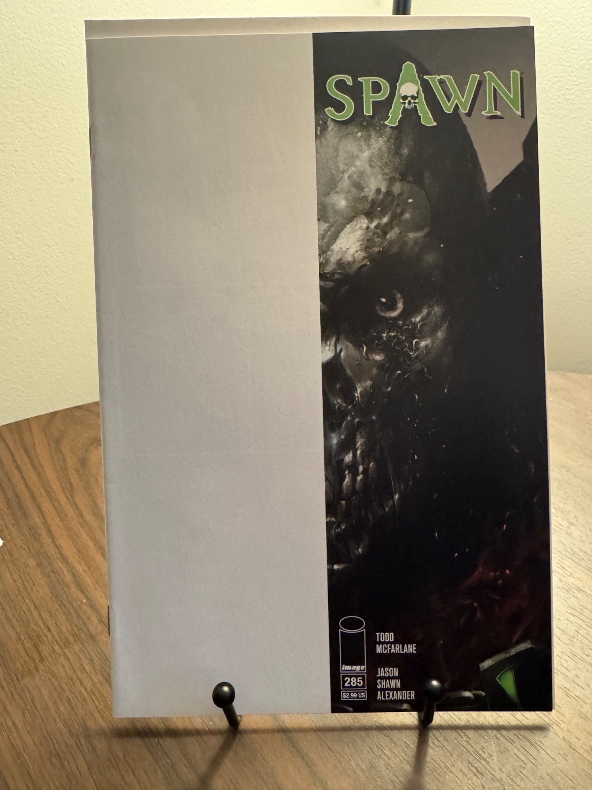 Spawn #285 Mattina Half Blank Variant Image Low Print Run Todd McFarlane 2018