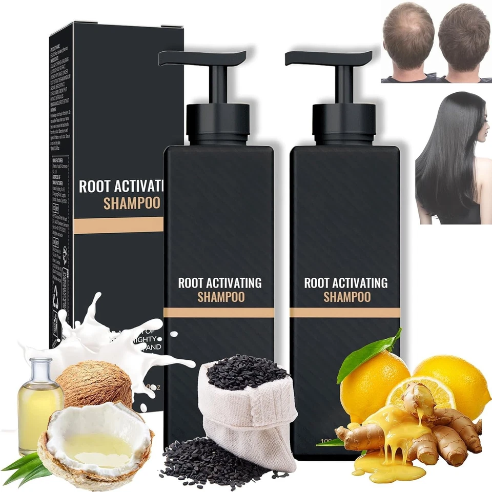 Champú activador de raíz espartana, champú contra la caída del cabello, promueve el crecimiento del cabello - 2 piezas - Imagen 2 de 4