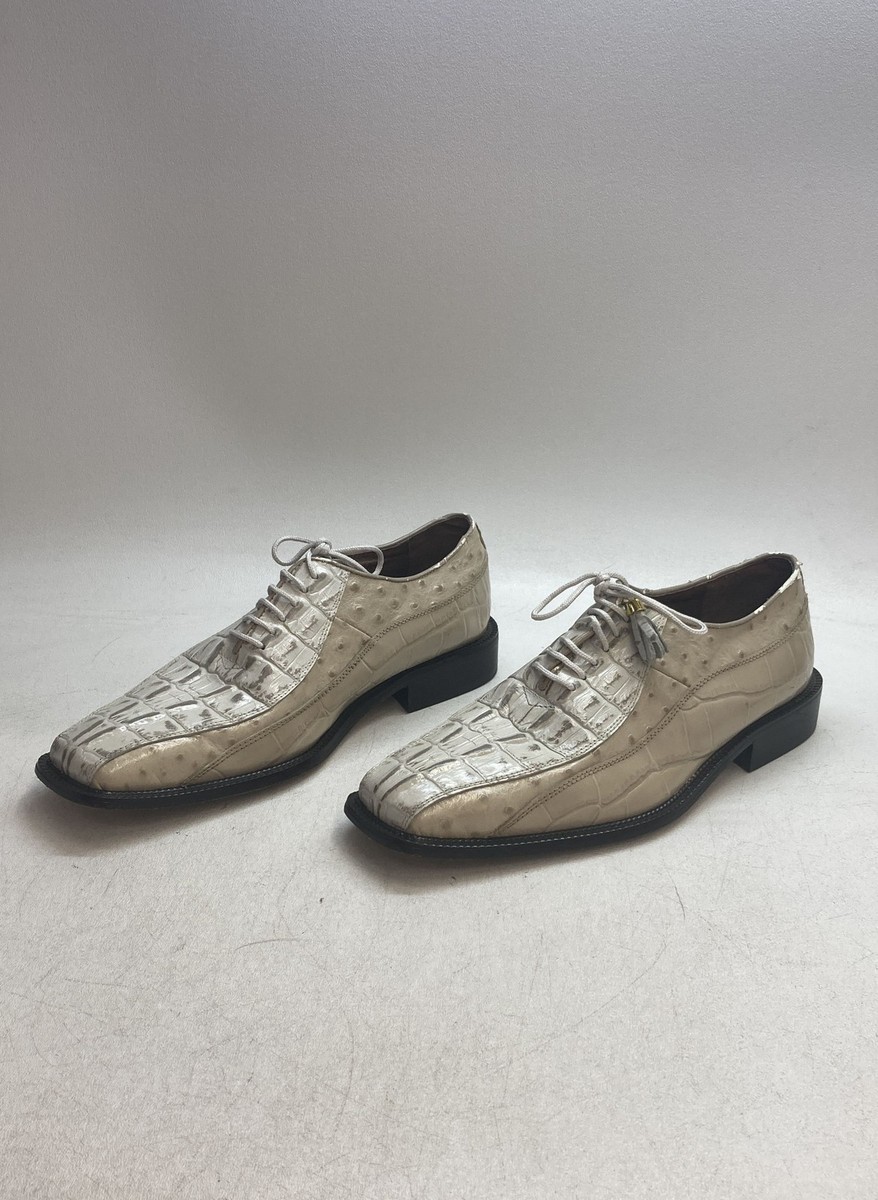Marco Vicci Exotic Print Ostrich Alligator Oxford Dress  display picture 2
