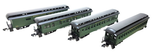 N Roundhouse 89443 50' Overland Chesapeake & Ohio Pass Set #2 rapcplrs+mtlwhls | Zustand: Used