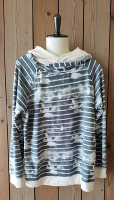 7TH RAY Women's  Sweatshirt Top Print Cowel Neck Shirt Multicolor size XL