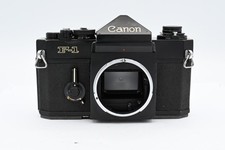 Canon F-1 35mm Film SLR Camera Body, Black, with Prism Finder