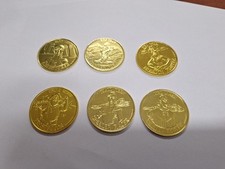 Vintage STAR WARS DROIDS Coin Lot Gold Uncle Gundy Kez Iban Jan Tosh Thall Joben