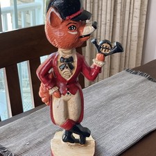 Vintage Kurt Adler Fox Run Cast Iron door sto...
