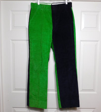 Vintage Jos. A. Bank Corduroy Pants Two Tone Green Navy Blue 32x30 Rare