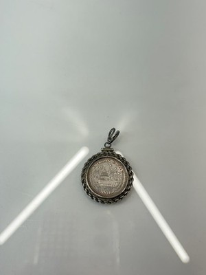 .999 Feinsilber & Sterling Einfassung Prägung American Eagle 5 Gramm Münze Anhänger